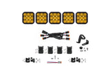 Diode Dynamics SS5 Sport Universal CrossLink 5-Pod Lightbar - Yellow Driving