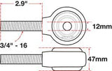 SPC Performance xAxis Rod End Ball Joint