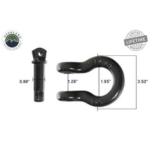 Load image into Gallery viewer, Recovery Shackle D-Rings - 3/4" 4.75 Ton - Black - Sold In Pairs