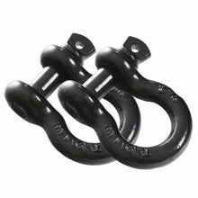 Load image into Gallery viewer, Recovery Shackle D-Rings - 3/4" 4.75 Ton - Black - Sold In Pairs