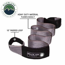 Load image into Gallery viewer, Tree Saver Tow Strap 40,000 lb. 4" x 8' Gray With Black Ends &amp; Storage Bag