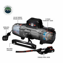Load image into Gallery viewer, SCAR 12S - 12,000 lbs. Rated Synthetic Rope Winch