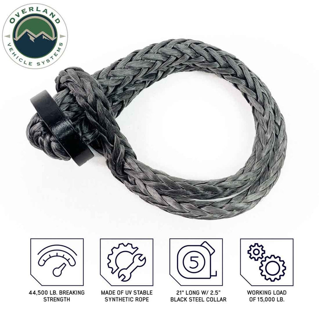 Soft Shackle 5/8" x 22" 44,500 lb. with Collar with Storage Bag