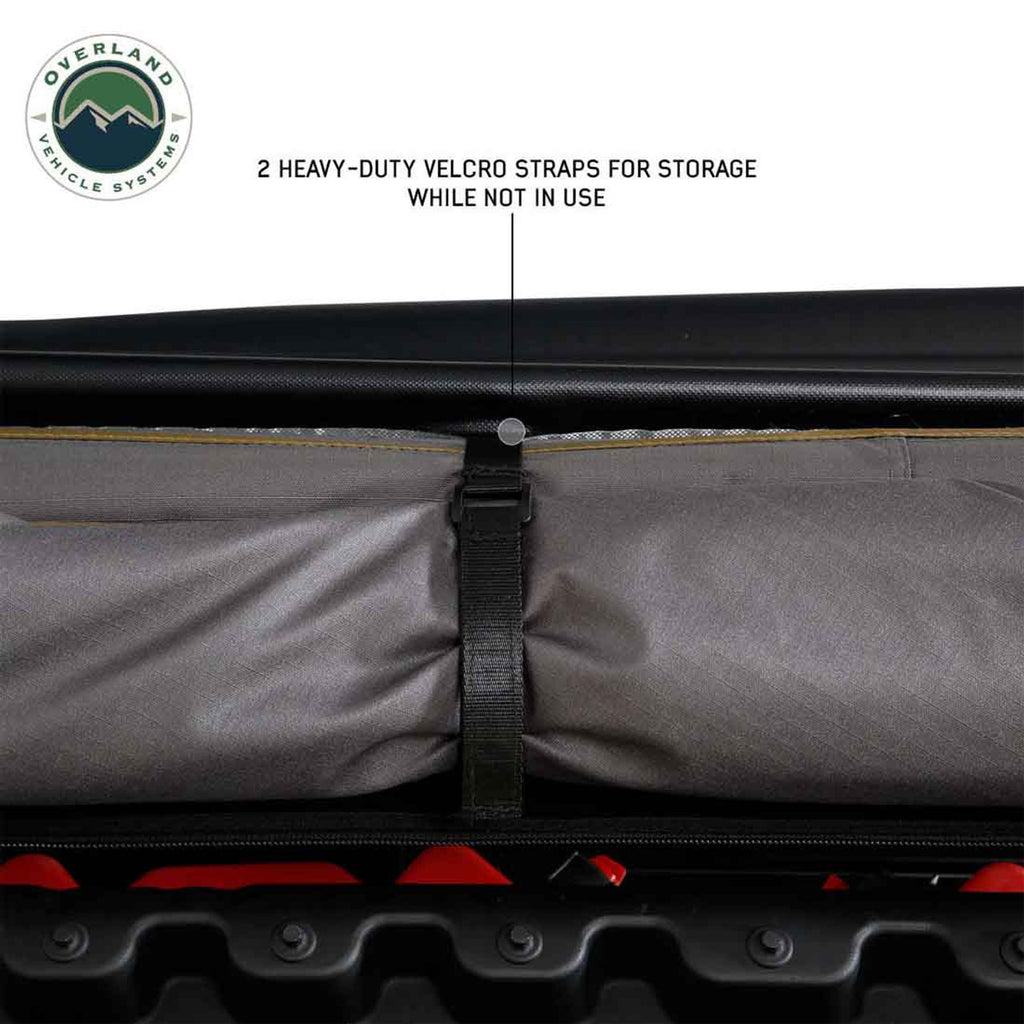 HD Nomadic 270 LTE Awning - Driver Side - Dark Gray with Black Travel Cover Universal