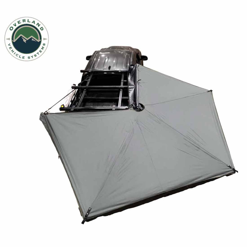HD Nomadic 270 LTE Awning - Passenger Side - Dark Gray with Black Travel Cover Universal