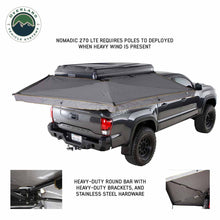 Load image into Gallery viewer, HD Nomadic 270 LTE Awning - Passenger Side - Dark Gray with Black Travel Cover Universal