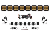 Diode Dynamics SS5 Pro Universal CrossLink 8-Pod Lightbar - Yellow Combo