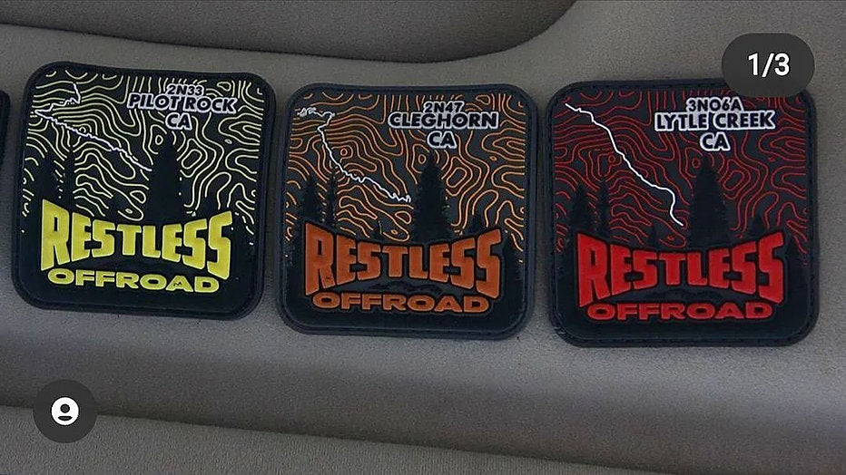 Trail edition velcro patches (3 pack)