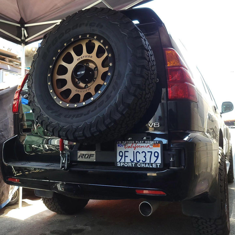 Tire Carrier Swing Out License Plate Holder
