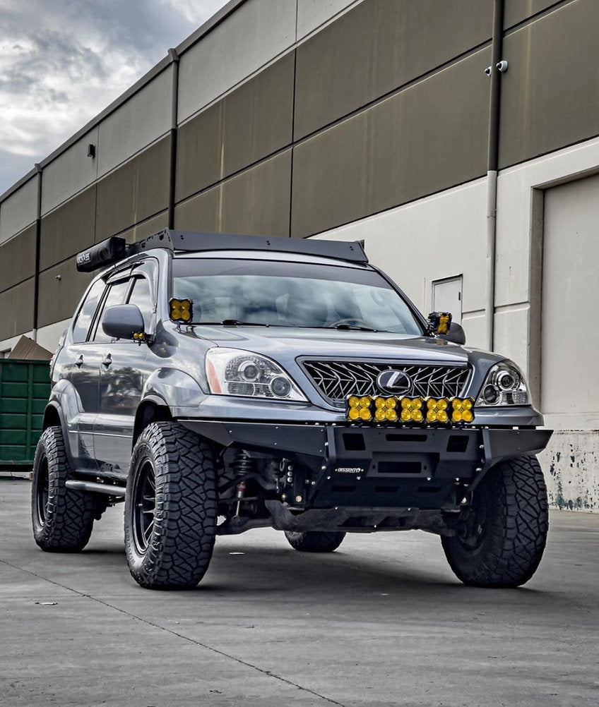 02-09 Lexus GX470 rock sliders (Bolt On) Non-KDSS