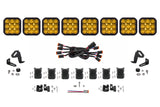 Diode Dynamics SS5 Sport Universal CrossLink 8-Pod Lightbar - Yellow Driving