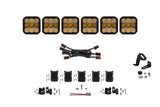 Diode Dynamics SS5 Pro Universal CrossLink 6-Pod Lightbar - Yellow Combo