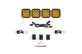 Diode Dynamics SS5 Pro Universal CrossLink 4-Pod Lightbar - Yellow Driving